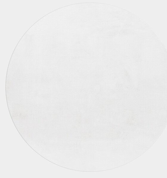 Covor Pouffy V1 Alb 120 x 120cm