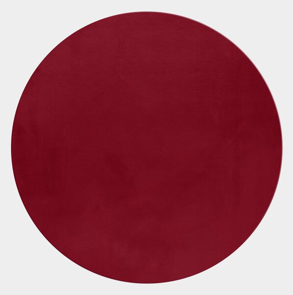 Covor Pouffy V1 Rosu 120 x 120cm