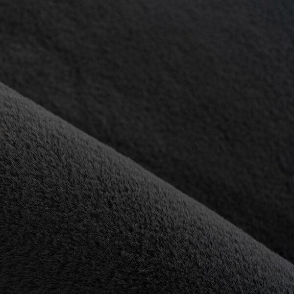 Covor Pouffy V1 Negru 60 x 110cm