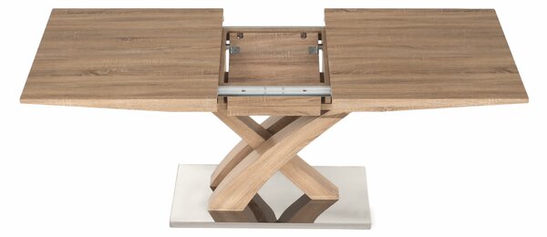 KONDELA Masă dining, stejar, 160-200x90 cm, BONET NEW TIP 2
