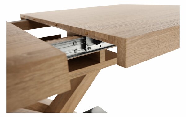 KONDELA Masă dining, stejar, 160-200x90 cm, BONET NEW TIP 2
