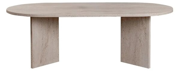 Masuta cafea SABLE, travertin, PAL, 119x60x40 cm