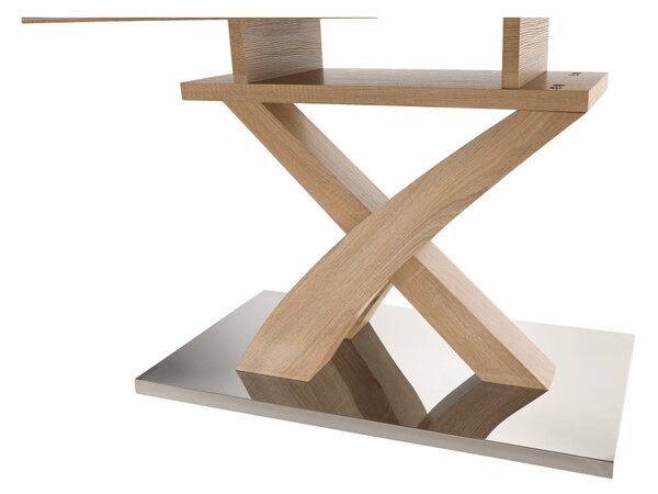 KONDELA Masă dining, stejar, 160-200x90 cm, BONET NEW TIP 2