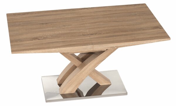 KONDELA Masă dining, stejar, 160-200x90 cm, BONET NEW TIP 2
