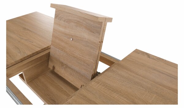 KONDELA Masă dining, stejar, 160-200x90 cm, BONET NEW TIP 2