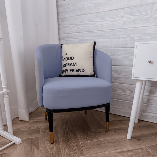 KONDELA Fotoliu design, mov/ bej, KALILA