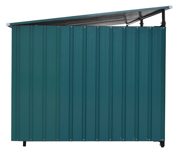 KONDELA Volieră pentru câine, 256x125x100 cm, de culoare verde închis, DOGNY TYP 6