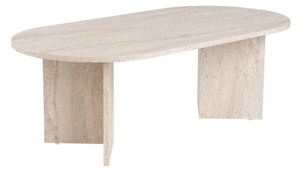 Masuta cafea SABLE, travertin, PAL, 119x60x40 cm