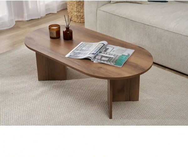 Masuta cafea SABLE, nuc inchis, PAL, 119x60x40 cm