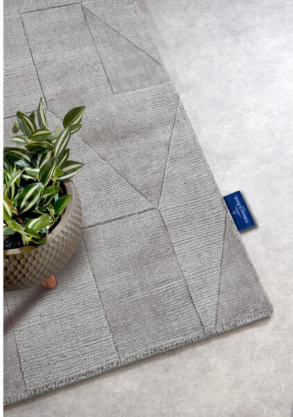 Covor tip traversă gri țesut manual din lână 80x250 cm Ursule – Villeroy&Boch