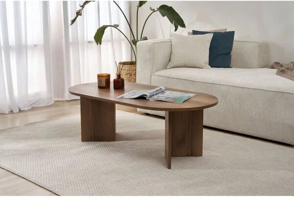 Masuta cafea SABLE, nuc inchis, PAL, 119x60x40 cm