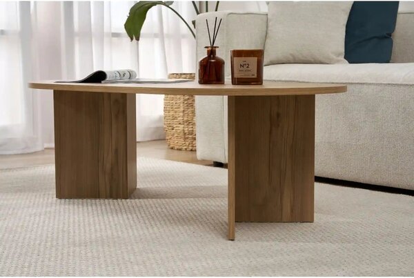 Masuta cafea SABLE, stejar, PAL, 119x60x40 cm