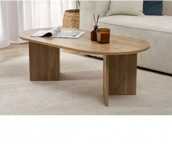 Masuta cafea SABLE, stejar, PAL, 119x60x40 cm