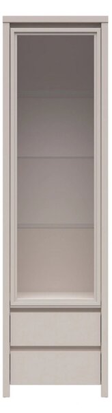 Vitrina KASPIAN, casmir, PAL/sticla, 56x41x201 cm