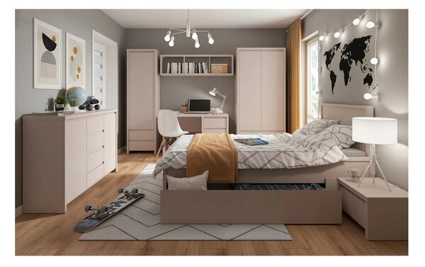 Raft KASPIAN, casmir, PAL laminat, 144x31x40 cm