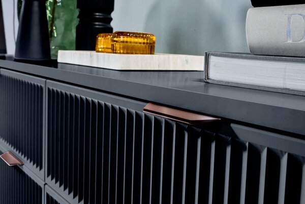 KONDELA Comoda, albastru indigo, STYLE LS 1