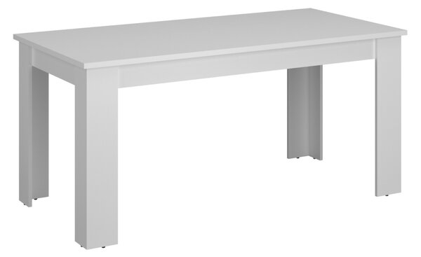 KONDELA Masă dining extensibilă, albă, 160-210x90 cm, ERODIN