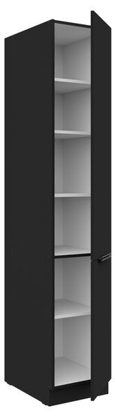 KONDELA Dulap înalt, negru, SIBER 40 DK-210 2F