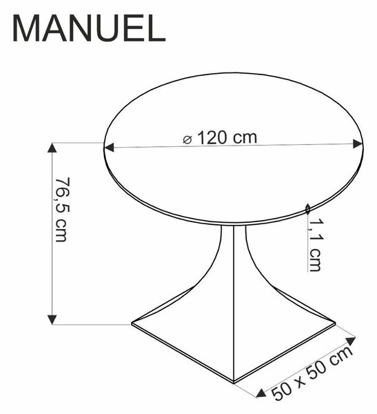 Set masa MANUEL cu 3 scaune K559