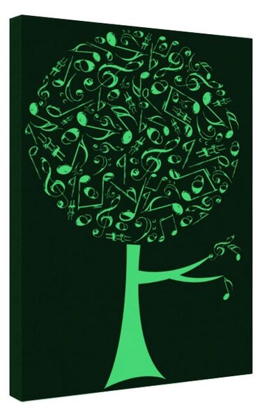 Tablou fosforescent Copac muzical