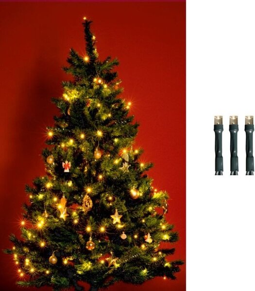 Ghirlanda 100 LED-uri lumina statica, lungime 9.5 metri, interior, alimentare retea