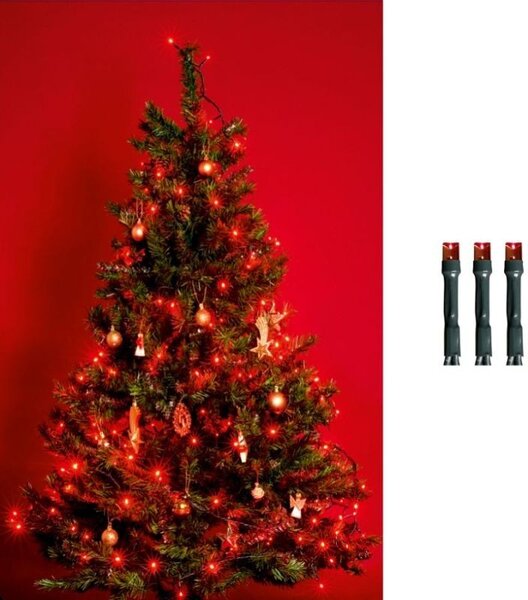 Ghirlanda 100 LED-uri lumina statica, lungime 9.5 metri, interior, alimentare retea