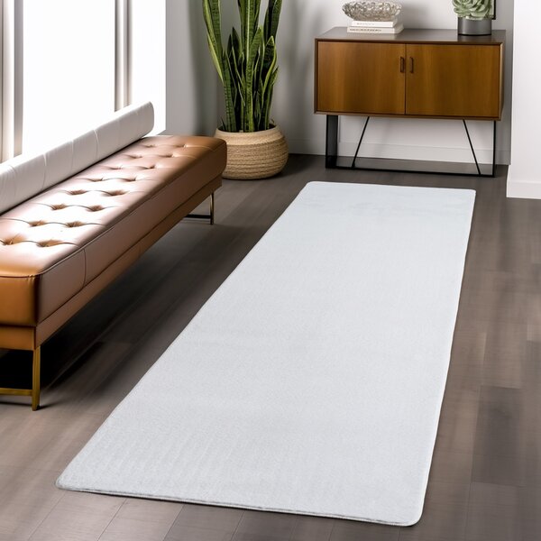 Covor traversa Joy Alb, 80 x 150 cm