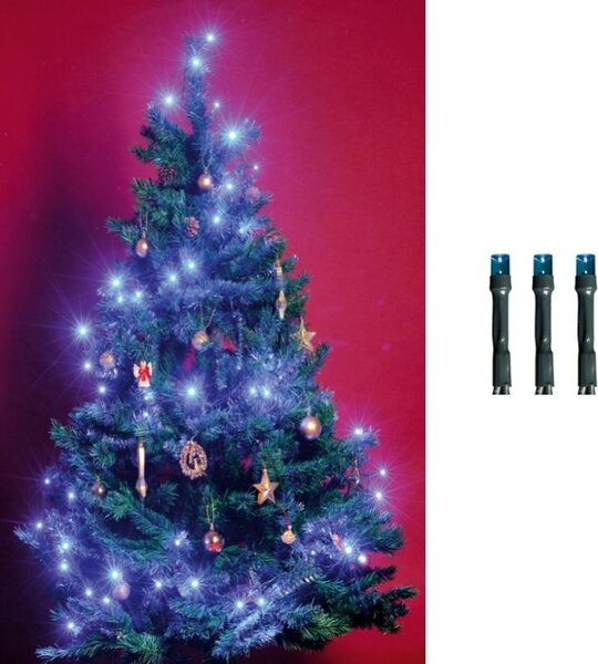 Ghirlanda 100 LED-uri lumina statica, lungime 9.5 metri, interior, alimentare retea