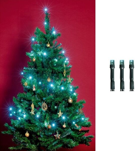 Ghirlanda 100 LED-uri lumina statica, lungime 9.5 metri, interior, alimentare retea
