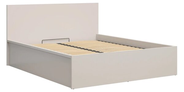 Set dormitor TETRIX 2, casmir/alb, pat 160x200, dulap cu 2 usi si 2 no