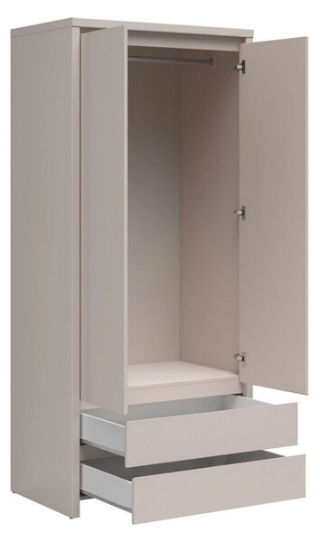 Set dormitor KASPIAN 2, casmir, pat 160x200, 2 dulapuri, birou, comoda