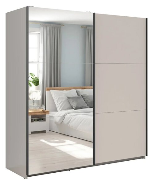 Set dormitor TETRIX, casmir, pat 160x200, dulap cu 2 usi, 2 noptiere s