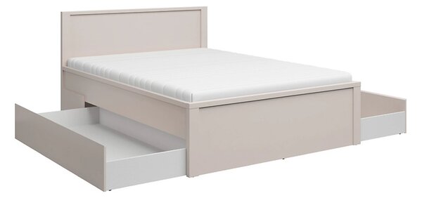 Set dormitor KASPIAN 2, casmir, pat 160x200, 2 dulapuri, birou, comoda