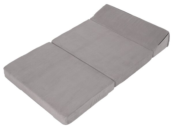KONDELA Saltea pliabilă/fotoliu extensibil, 2 in 1, gri, VEDIS
