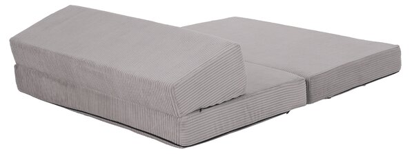 KONDELA Saltea pliabilă/fotoliu extensibil, 2 in 1, gri, VEDIS