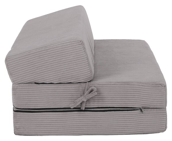 KONDELA Saltea pliabilă/fotoliu extensibil, 2 in 1, gri, VEDIS