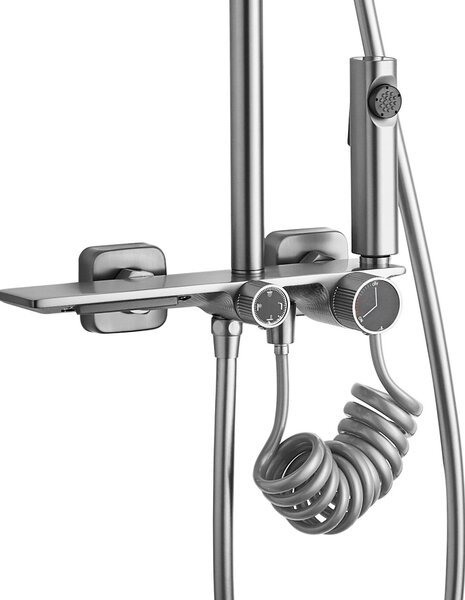 Coloana de dus REA HELIX Nickel Brush INOX