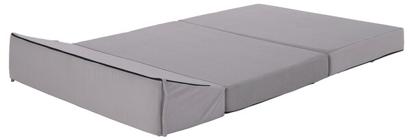 KONDELA Saltea/scaun pliabil, 2 in 1, gri deschis, VEDIS