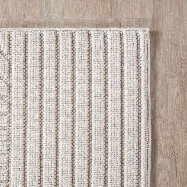Covor Helix Crem V1, Rotund, D120 cm