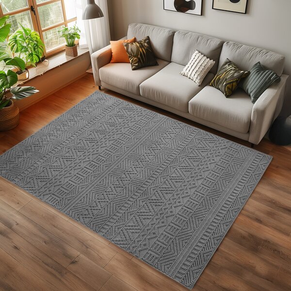 Covor Helix Argintiu V2, 120x170 cm