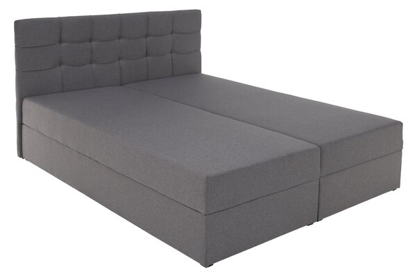 KONDELA Pat boxspring, 160x200, ţesătură gri, KAMILIA