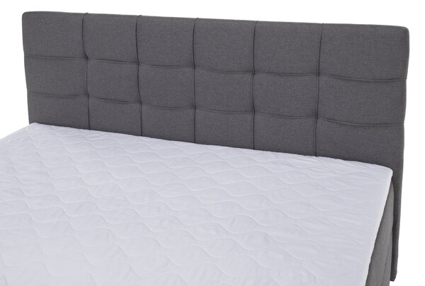 KONDELA Pat boxspring, 160x200, ţesătură gri, KAMILIA