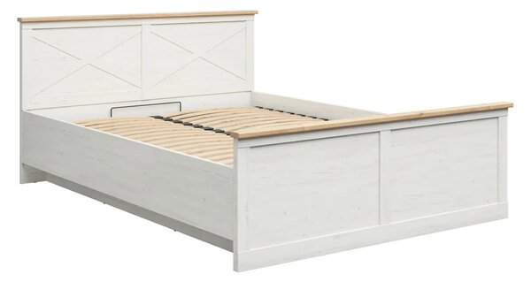 Set dormitor FRIJA, pin alb andersen/stejar artisan, pat 160x200, dula