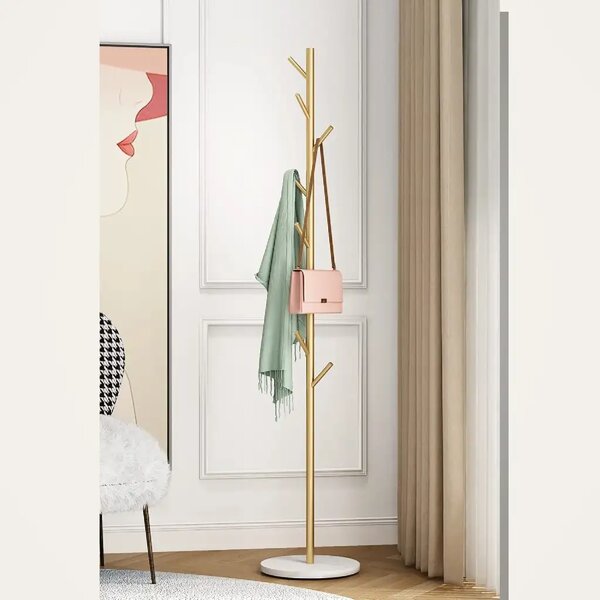 Cuier din metal ,culoare auriu,170x32 cm