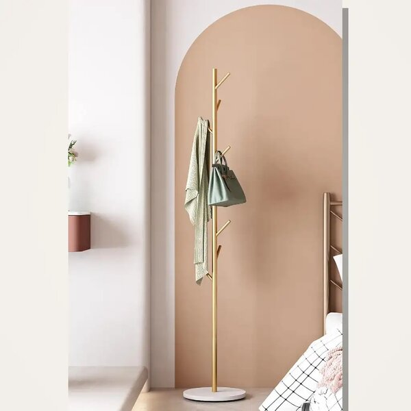 Cuier din metal ,culoare auriu,170x32 cm