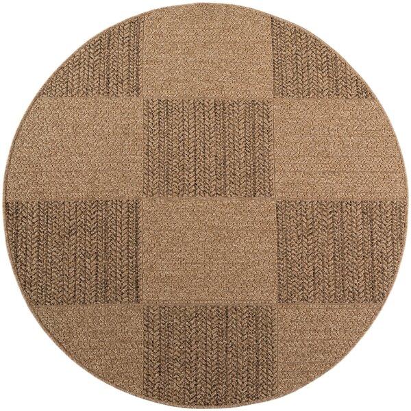 Covor Timber V5 Bej, Rotund, D120 cm