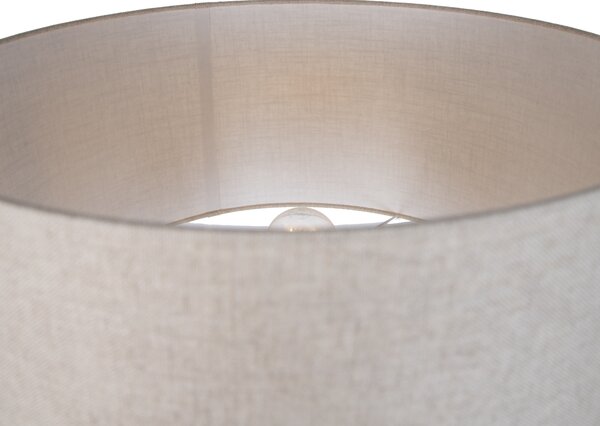 Japandi vloerlamp beige met kap lichtbruin 50cm - Simplo