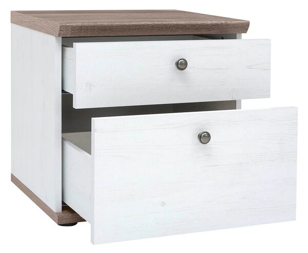 Set dormitor STOCKHOLM, pin alb andersen/stejar sonoma, pat 160x200, d