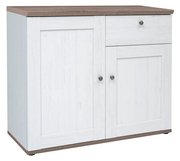 Set dormitor STOCKHOLM, pin alb andersen/stejar sonoma, pat 160x200, d