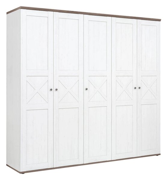 Set dormitor STOCKHOLM, pin alb andersen/stejar sonoma, pat 160x200, d